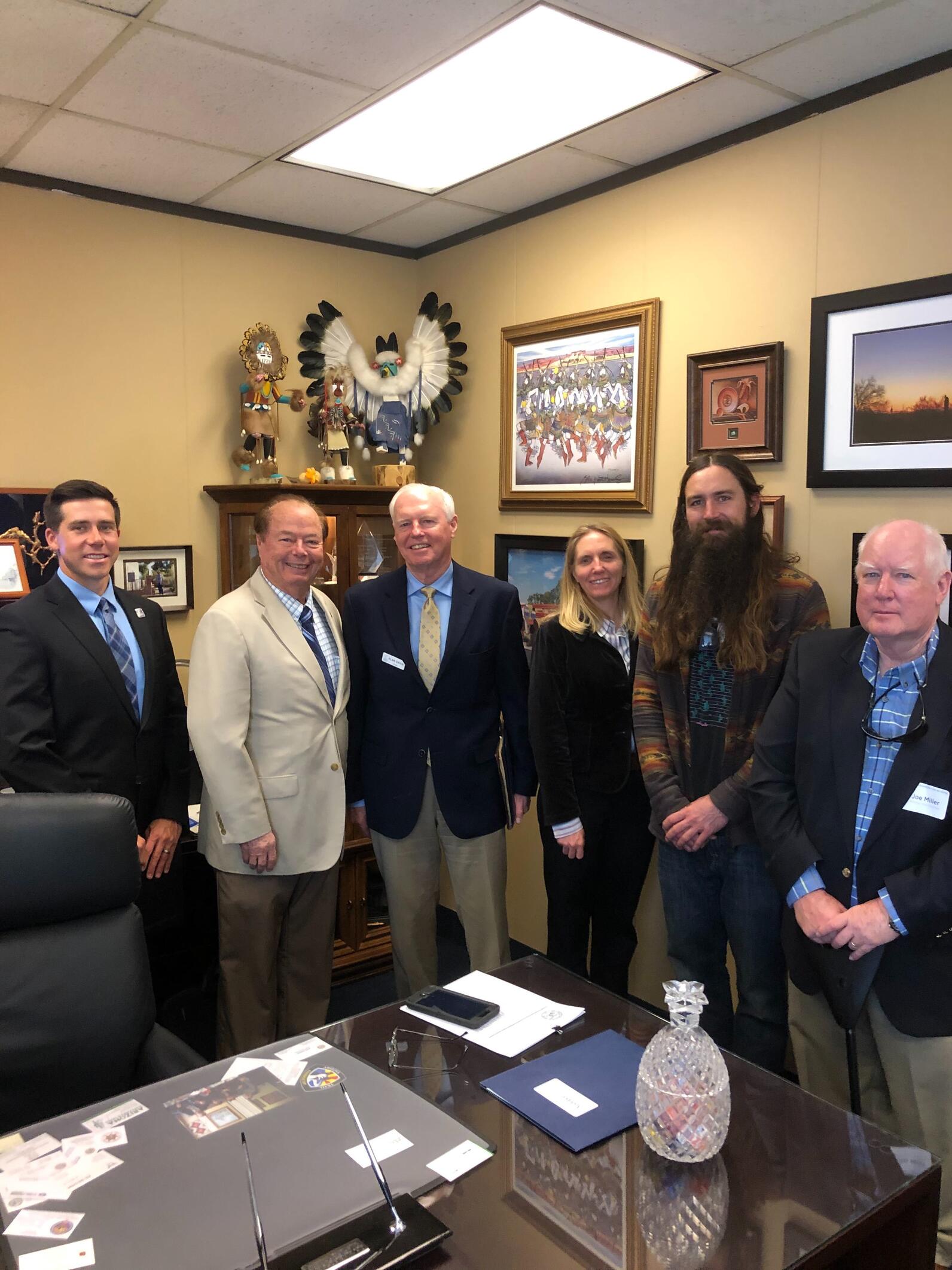 WRAN team of advocates meeting in-office with Arizona Senator Frank Pratt.